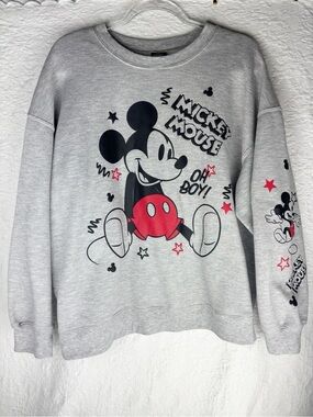 Disney Mickey Mouse Gray Sweatshirt “Oh Boy!”  Men’s XL (16-18)